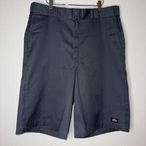 Dickies Mens Gray Flat Front Chino Shorts Size 38 (36) Skater Streetwear Classic